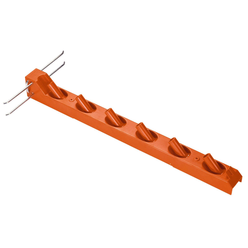  [AUSTRALIA] - Gardena Combisystem tool bar: Wall hooks for storing 6 Combisystem tools and handles, space-saving, made of high-quality plastic and metal, includes screws and dowels (3500-20) Single tool bar