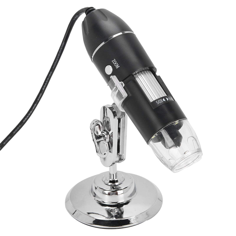  [AUSTRALIA] - CiCiglow Digital USB Microscope 1600X 8LED Portable Digital Electronic Microscope with Stand Compatible for Windows 7, for Windows 10/10.13