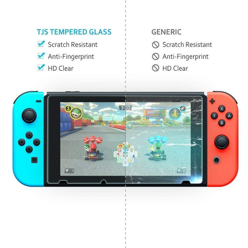 MAEXUS 2 Pcs Switch Screen Protector Tempered Glass Premium HD Clear Anti-Scratch Screen Protector for Nintendo Switch - LeoForward Australia