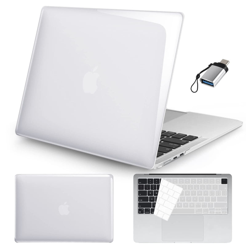  [AUSTRALIA] - Seorsok Compatible with MacBook Air 15 inch Case 2023 Release A2941 M2 Chip Liquid Retina Display Touch ID,Ultra Thin Laptop Plastic Hard Shell Case&Keyboard Skin&Type C Adapter 1Pack,Crystal Clear MacBook Air 15 inch Case(A2941) Crystal Clear