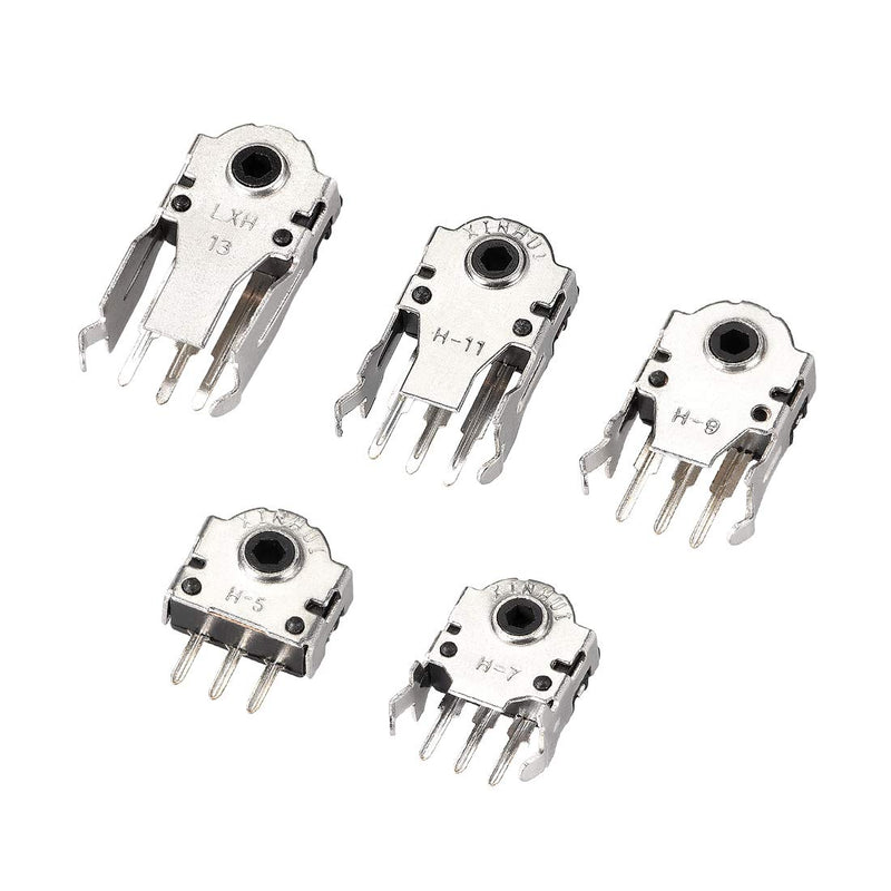  [AUSTRALIA] - uxcell 25 Pcs Encoder Switch Mouse Encoder Scroll Wheel Repair Part Switch 5mm 7mm 9mm 11mm 13mm