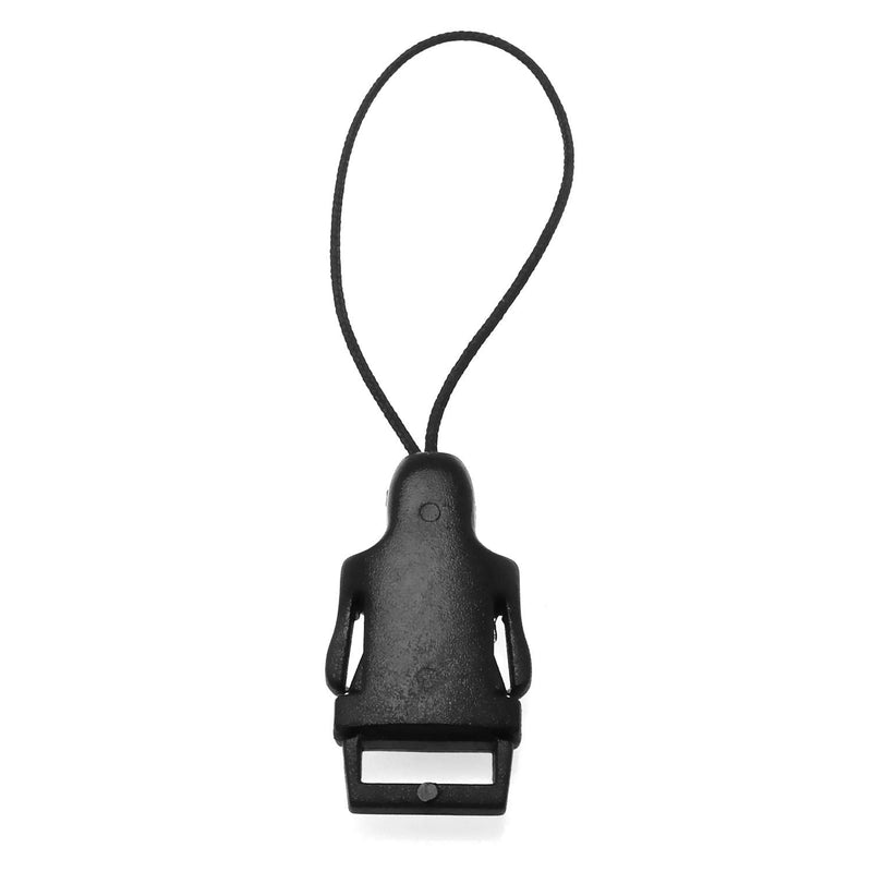  [AUSTRALIA] - E-outstanding 1Pair Black Quick Release QD Loops System Connectors Clip Adapters for Camera Neck Strap