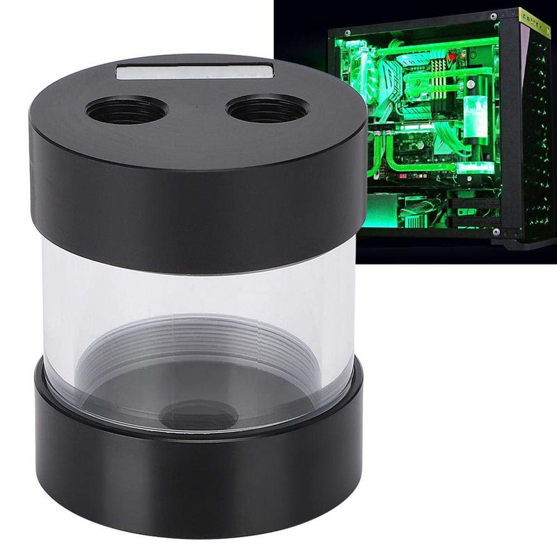  [AUSTRALIA] - Cylindrical Water Cooling Tank,50mm Transparent Fast Cooling Water Tank,POM Material,Heat Exchanger Water Cooling Reservoir Radiator for PC Computer Water Cooling Radiator