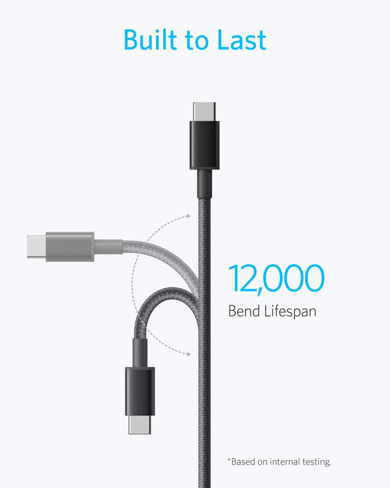  [AUSTRALIA] - Anker 2 Pack New Nylon USB C to USB C Cable (6ft 60W) and Anker Nano II 45W Fast Charger Adapter