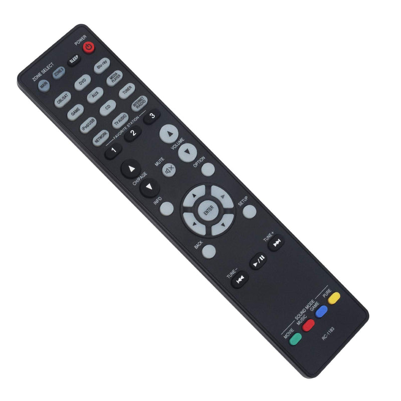 RC-1183 Replacement Remote Control fit for Denon Integrated Network AV Receiver AVR-E400 AVRE400 AVR-X2000 AVRX2000 30701013800AD RC1183 - LeoForward Australia