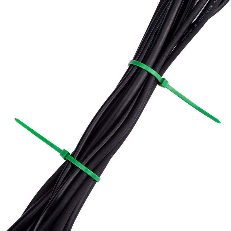  [AUSTRALIA] - eBoot 100 Pieces 4 Inch Nylon Cable Ties, Green