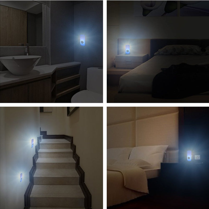  [AUSTRALIA] - LED Night Light Flashlight Motion Sensor Cut Light 3-in-1, Rechargeable Emergency Light, Auto Sensing Energy Saving Wall Mount Light Portable LED Torch - Blue