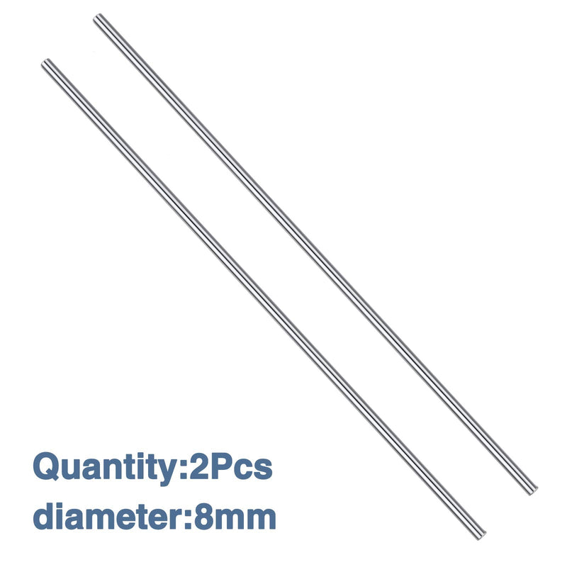  [AUSTRALIA] - 2PCS 8mmX300mm Linear Motion Rod Shaft Guide Diameter 8mm for DIY Craft Tool (2pcs)300mm