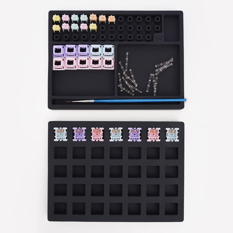  [AUSTRALIA] - MELETRIX WS 35 Switches Silicone Lube Station for Custom Mechanical Keyboard Switches Black