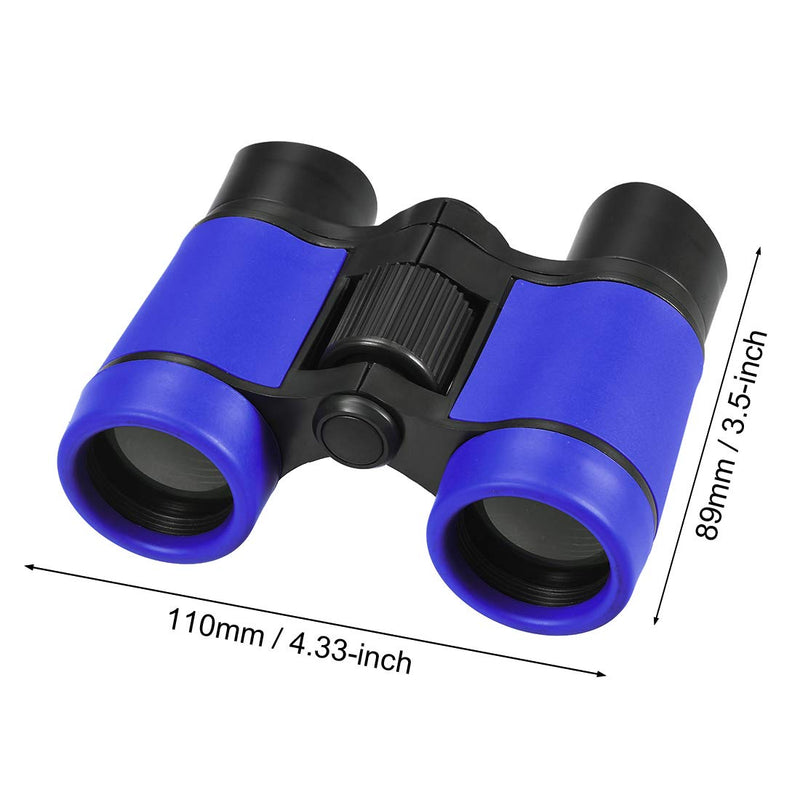  [AUSTRALIA] - uxcell Binoculars 4X30 Compact Foldable Binoculars Shock Proof Blue with Neck Strap for Bird Watching Hiking Camping