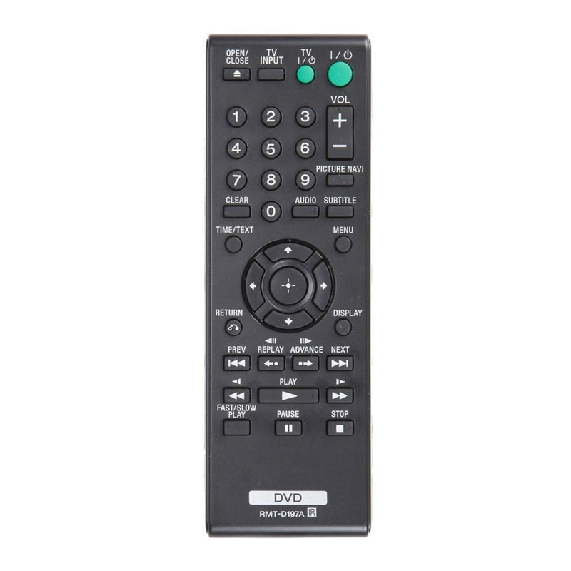 AIDITIYMI RMT-D197A Replaced Remote Control fit for Sony DVD Player DVPSR201P DVPSR210P DVPSR405P DVPSR510H DVP-SR310P DVP-SR320 RMTD197A - LeoForward Australia