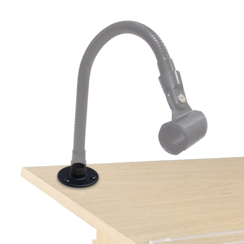  [AUSTRALIA] - Performance Plus FMM1B Microphone Gooseneck or Baby Boom Arm Desk/Podium Mount - Black