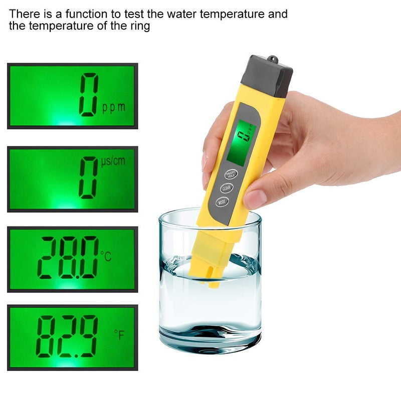 Water Quality Measuring Instrument, Tds Meter Ph Meter Moisture Meter Measurement Range 0 to 4999 Ppm Ppm Hydroponic Research Water Quality Inspection Device - LeoForward Australia