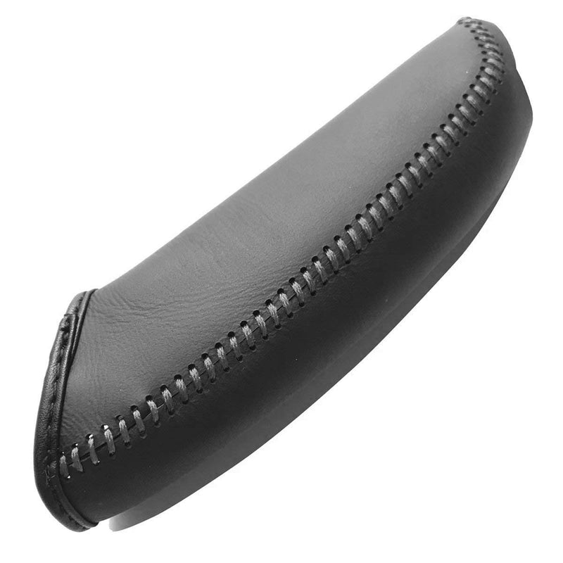  [AUSTRALIA] - JI Loncky Black Genuine Leather Handbrake Cover for Honda Civic Old Civic 2006 2007 2008 2009 2010 2011 Accessories Black Leather Black Thread