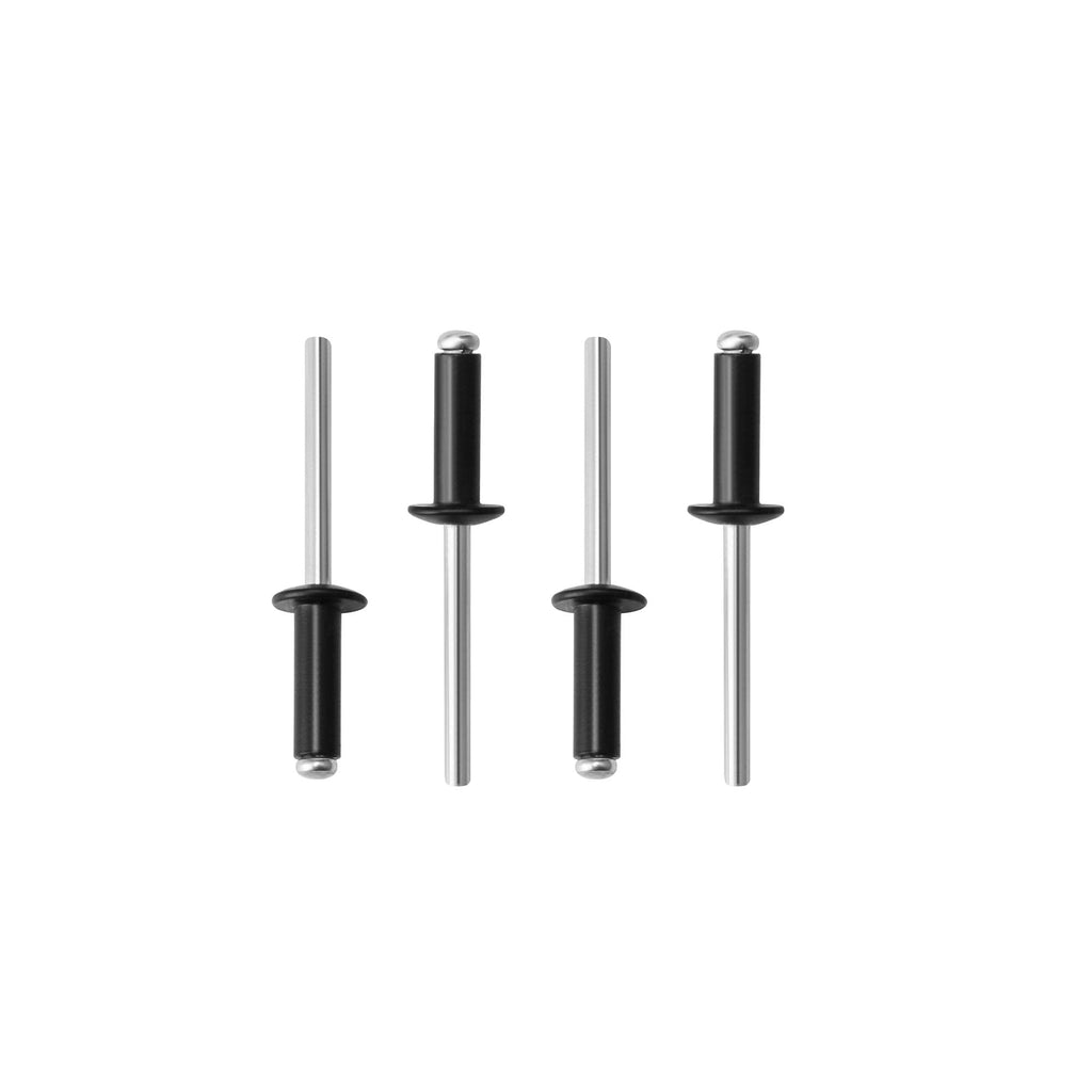  [AUSTRALIA] - 100pcs 3/16" x 3/4" Aluminum Blind Rivets, Black, 4.8 x 20mm Pop Rivets 3/16" x 3/4"