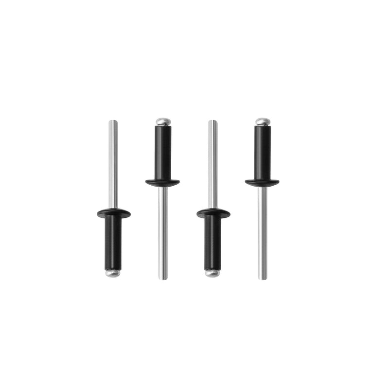  [AUSTRALIA] - 100pcs 3/16" x 3/4" Aluminum Blind Rivets, Black, 4.8 x 20mm Pop Rivets 3/16" x 3/4"