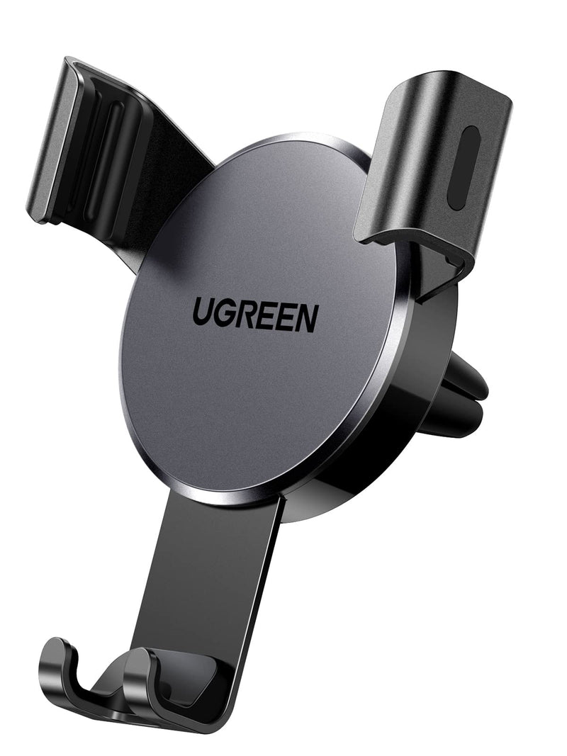  [AUSTRALIA] - UGREEN Car Vent Phone Mount Air Vent Clip Cell Phone Holder Gravity Auto Lock Compatible with iPhone 14 Pro Max 14 Plus, iPhone 13 12 11 Pro Max XR XS 8 7 Plus SE, Samsung Galaxy S22 Smartphone Black