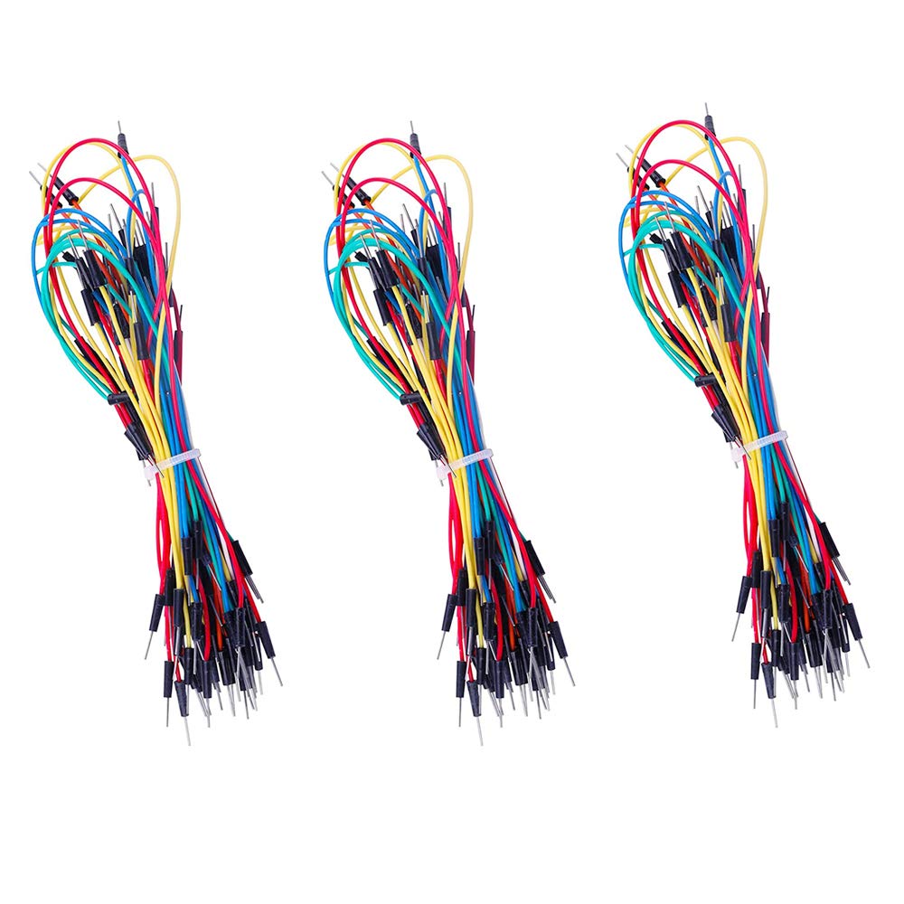  [AUSTRALIA] - Treedix 195pcs Multicolored Breadboard Jumper Wires Solderless Flexible 10cm 15cm 20cm 25cm Wire Length Optional Compatible with Arduino (Male to Male)