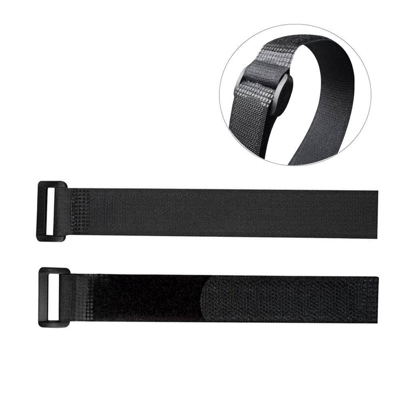  [AUSTRALIA] - FULARR 20Pcs Cable Straps, Reusable Cable Ties & Cinch Strap Set, Multipurpose Hook and Loop Straps Fastener, Cable Storage Organizer, 3 Different Sizes (20x2cm, 30x2cm, 40x2cm) –– Black