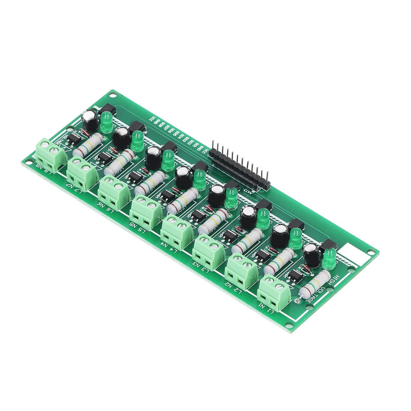  [AUSTRALIA] - Optocoupler Isolation Board 8 Channel PLC Voltage Detection Module 220V AC for DIY