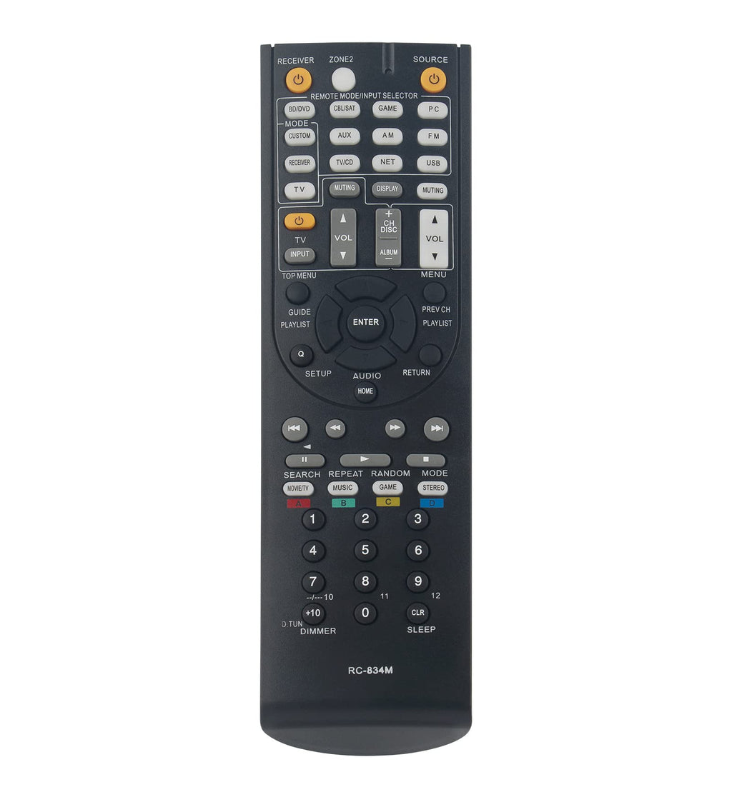  [AUSTRALIA] - RC-834M Replacement Remote AIDITIYMI Remote Control fit for Onkyo Audio/Video Receiver RC-836M RC-799M TX-NR717 TX-NR414 TX-SR502S TX-NR515 TX-SR343 TX-NR828 TX-SR309 TX-NR414UWF1 HT-S5600