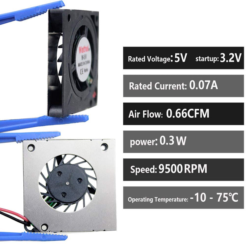  [AUSTRALIA] - Wathai 3004 30mm x 30mm x 4mm 5mm High Speed 5V Fan DC Brushless Micro Blower Fan