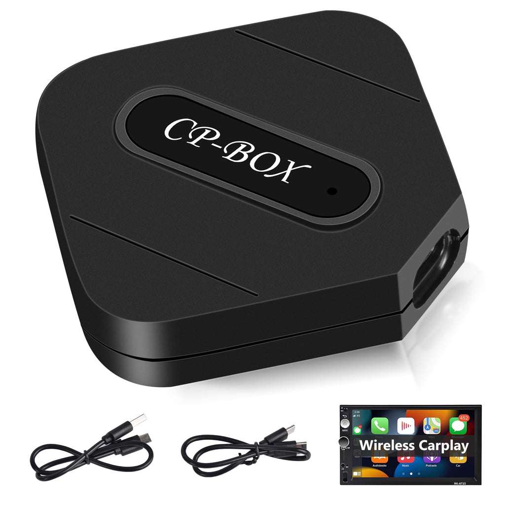  [AUSTRALIA] - Podofo Wireless Apple Carplay Adapter CarPlay Dongle for Original Wired USB CarPlay Cars Convert Wired to Wireless CarPlay Plug & Play Support Online Update Easy Use Fit for Most Cars