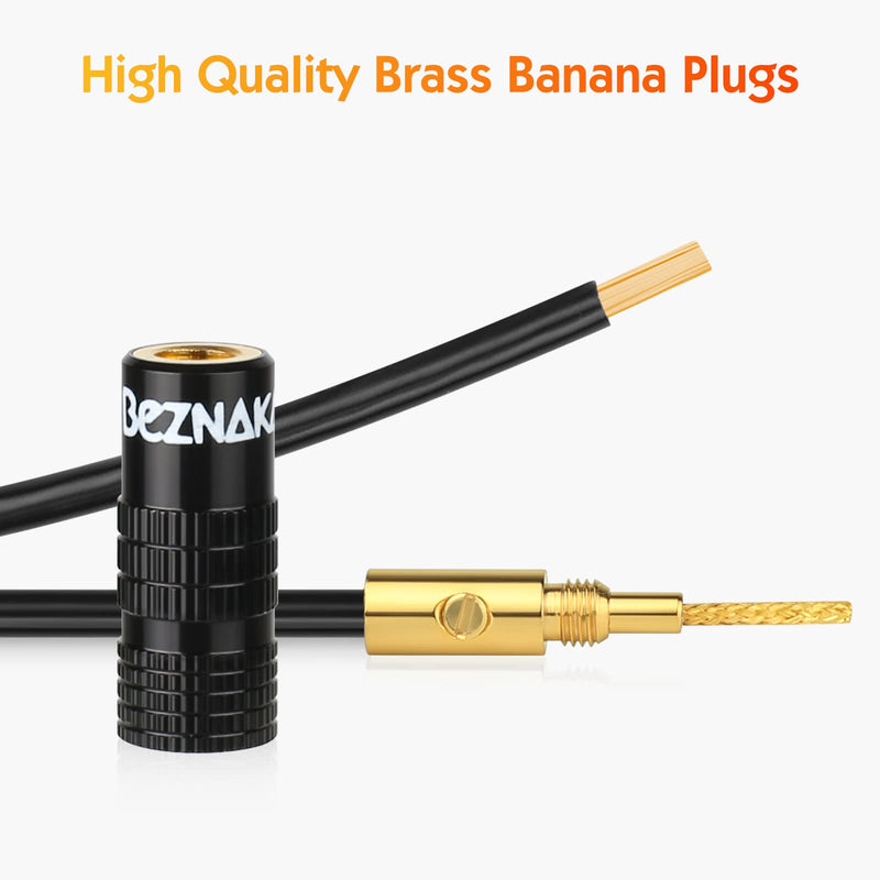  [AUSTRALIA] - Flex Pin Colorback Banana Plugs for Spring Loaded Speaker Terminals,6 Pairs,24K Gold Plated Plugs 6 Pairs,12 Pieces