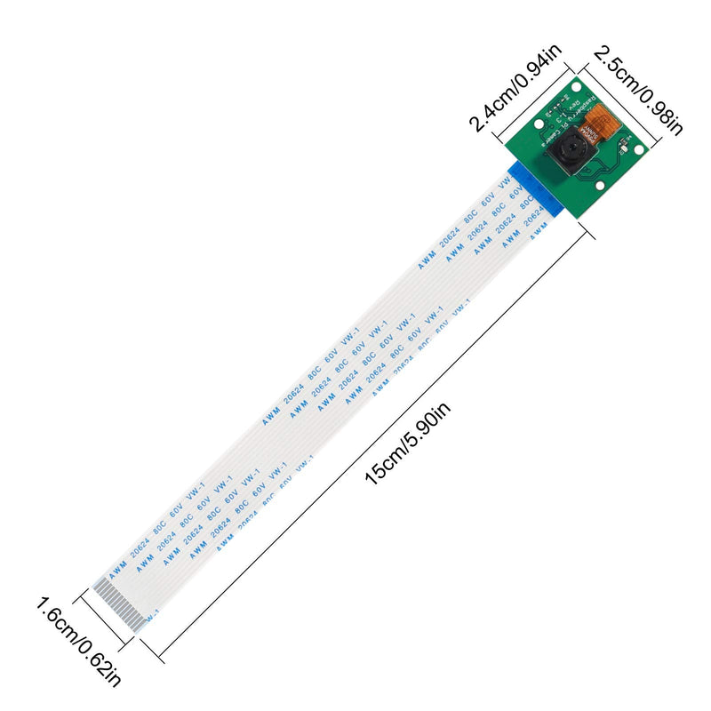  [AUSTRALIA] - DORHEA 5PCS Raspberry Pi 4 Camera Video Module 5 Megapixels 1080p Sensor OV5647 Mini Webcam with 15 Pin Ribbon Cable for Raspberry Pi Model A/B/B+, Pi 2B and Raspberry Pi 3B, Pi 3 B+, Raspberry Pi 4 5PACK