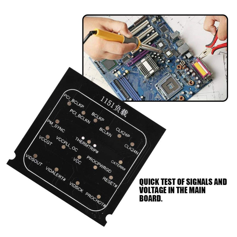  [AUSTRALIA] - Computer Motherboard Tester, 2 in 1 Loading Board, BGA CPU 1151 Diagnostic Card, LED Indicator CPU Socket Motherboard Tester for Intel for Intel 1151