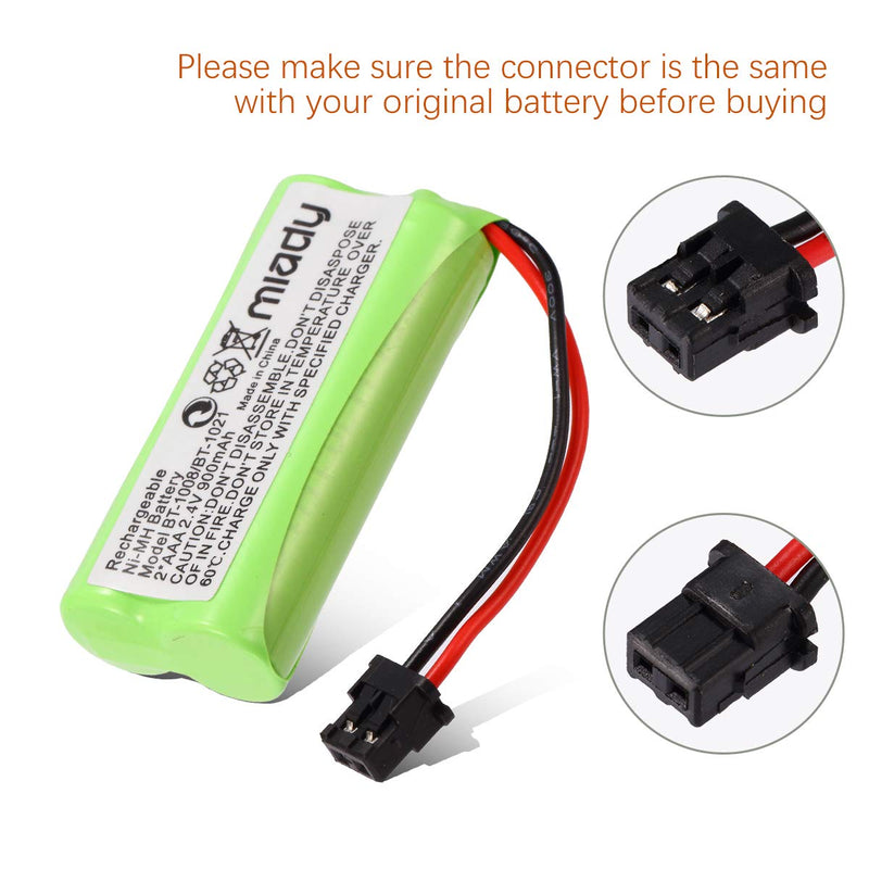  [AUSTRALIA] - Miady 2.4V 2 AAA 900mAh Ni-MH Cordless Home Phone Battery for Uniden BT1008 BT-1008 BT1016 BT-1016 BT1021 BT-1021 WITH43-269 WX12077 Sanyo CAS-D6325 CASD6325 Lenmar CBBT1008 CB-BT1008 (Pack of 3)