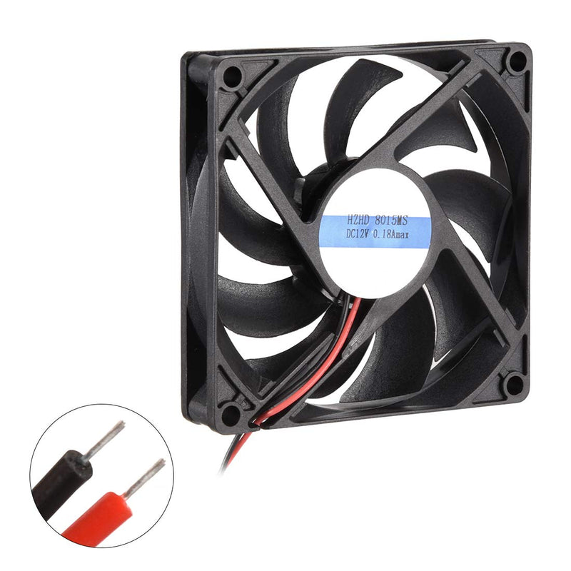  [AUSTRALIA] - uxcell Cooling Fan 80mm x 80mm x 15mm 8015MS DC 12V 0.2A Long Life Sleeve Bearings