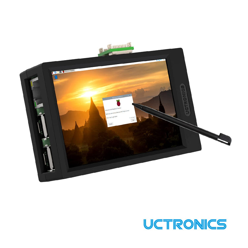  [AUSTRALIA] - UCTRONICS for Raspberry Pi 4, 3B/B+ Mini LCD Case, ABS Case for 3.5-inch Raspberry Pi Touchscreen, Compatible with All Raspberry Pi B Models