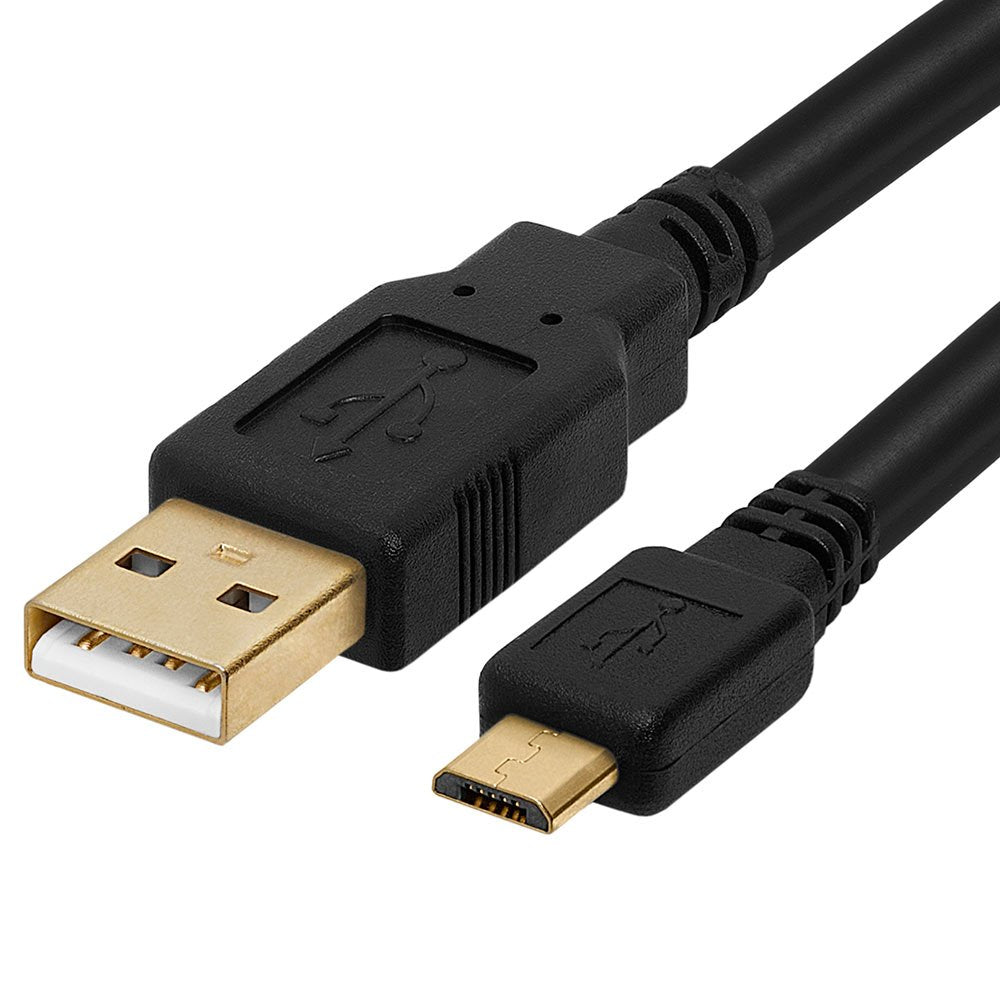  [AUSTRALIA] - Cmple - Micro USB Cable Android, USB to Micro USB Cable, High Speed USB 2.0 A Male to Micro B Male, Gold-Plated USB Charging Cable for Samsung, HTC, Tablet and More - 3 Feet Black 3FT
