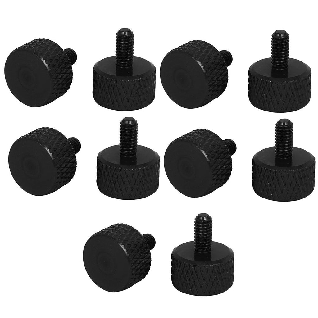  [AUSTRALIA] - uxcell Computer PC Graphics Card M3x6mm Aluminum Alloy Knurled Thumb Screws Black 10pcs