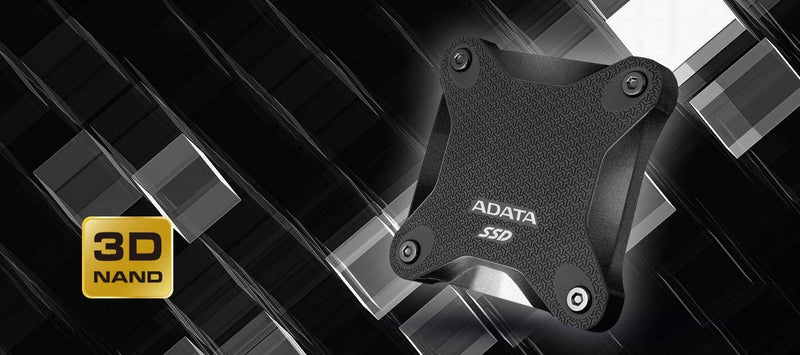  [AUSTRALIA] - ADATA SD600Q 480GB Ultra-Speed Portable Durable External SSD - Up to 440MB/s - 3D NAND USB3.2 Black (ASD600Q-480GU31-CBK)