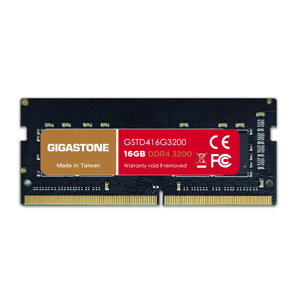  [AUSTRALIA] - 【DDR4 RAM】 Gigastone DDR4 16GB 3200MHz PC4-25600 CL22 1.2V SODIMM 260 Pin Unbuffered Non ECC for Notebook Laptop Memory Module Ram Upgrade Kit (Laptop ONLY) DDR4 SODIMM DDR4 SODIMM-3200 16GB 1-PacK for Laptop