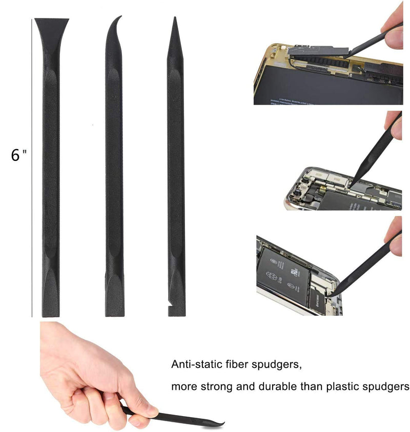  [AUSTRALIA] - Carbon Fiber Plastic Scraper Multi-Purpose Scraper Non-Scratch Cleaning Tool Easy to Clean Small and Narrow Spaces and Gaps, Perfect to Remove Stickers, Labels, Oil Stains, Food, Dirt, Etc 3-Pcs 3 different scrapers