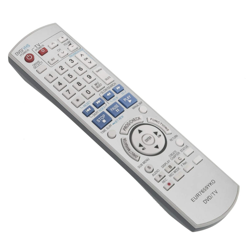  [AUSTRALIA] - AIDITIYMI EUR7659YKO Replace Remote Control fit for Panasonic DVD VCR Recorder DMR-ES15 DMR-E35V DMR-ES30V DMR-ES10 DMRES15 DMRES30V DMRES10 DMRE35V