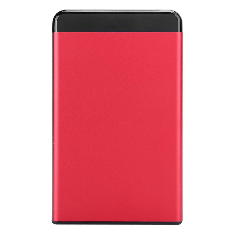  [AUSTRALIA] - Qiilu External Hard Drive 4Tb 2Tb External Hard Drive Aluminum Alloy Mobile Hard Disk Box Usb3.0 Portable 2.5In Ssd HDD Sata Aluminum Alloy Enclosure 8Tb (Red) Red