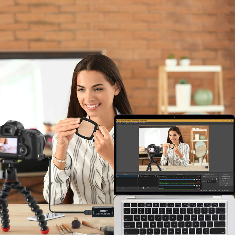  [AUSTRALIA] - P Panoraxy USB Video Capture Card, 1080FHD Recording, USB Output,HDMI Input, 3840X2150@30HZ Input,Video Recording,Easy Operation, No Driver Needed, Live Streaming