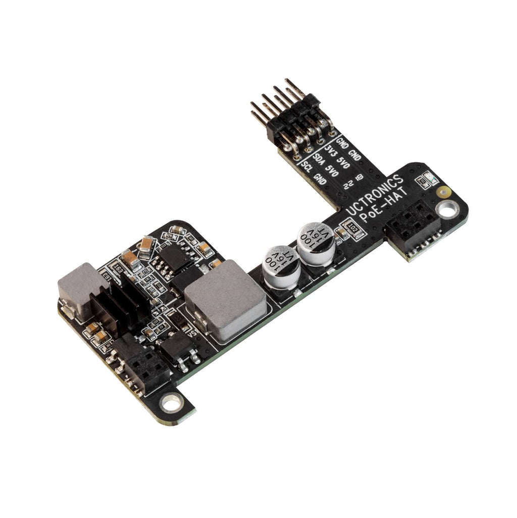  [AUSTRALIA] - UCTRONICS PoE HAT for Raspberry Pi 4B/3B+, Power Over Ethernet (PoE) Support 802.3af PoE Network Standard, Compatible with Pi 4B / 3B+