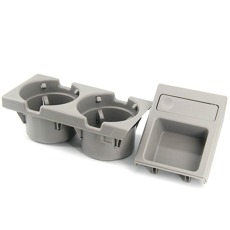 USTAR Cup Holder for BMW E46 3 Series 1998-2005 Fit Front Center Console Replace 51168217953 (Gray) Gray - LeoForward Australia
