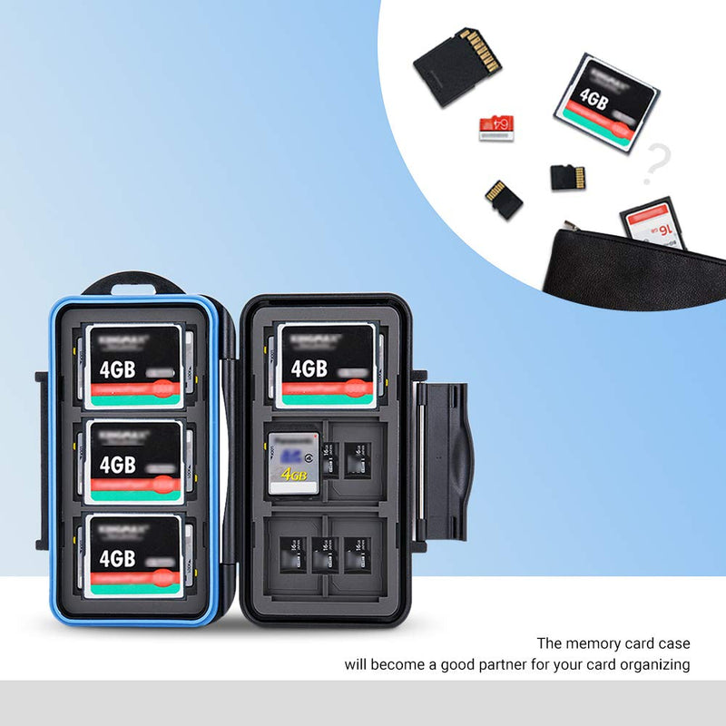 36 Slots SD Card Case Micro SD Card Case CF Card Holder Memory Card Holder Storage for 18 Micro SD Card, 12 SD SDXC SDHC Card, 6 CF Card - LeoForward Australia