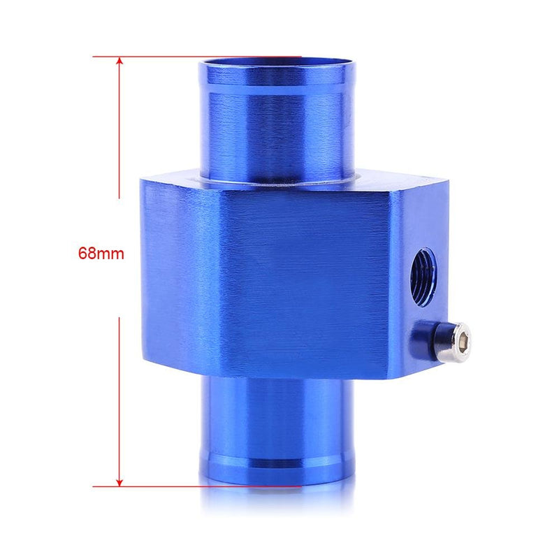  [AUSTRALIA] - Universal Water Temp Joint Pipe, Keenso Aluminum Water Temp Temperature Joint Pipe Sensor Gauge Radiator Hose Adapter, Blue 26mm - 40mm (40mm)