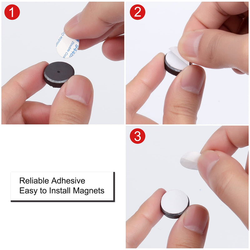  [AUSTRALIA] - Magnets for Crafts with Adhesive Backing Ceramic Magnets Round Disc Magnets,Perfect for Refrigerator Button DIY Cup Tiny Magnet Craft Hobbies, Science Projects- 0.7'' D x 0.19''H，50Pack 50 Pack(18*5mm)