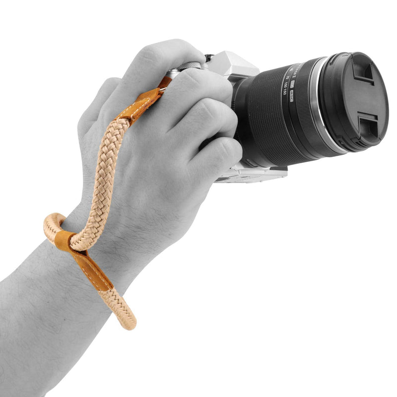  [AUSTRALIA] - MegaGear SLR, DSLR Camera Cotton Wrist Strap Camel