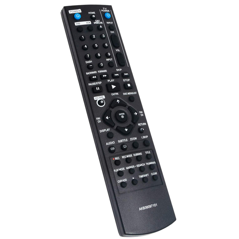 New AKB36097101 Replacement Remote Control fit for LG DVD Recorder/Video Cassette Recorder RC700N RC897T RC286H RC797T RC286H-M RC297H-M RC397H-M RC397H-M RC897T.BUSALLK RC397H-M_BUSALLK RC397H-M.Bus - LeoForward Australia