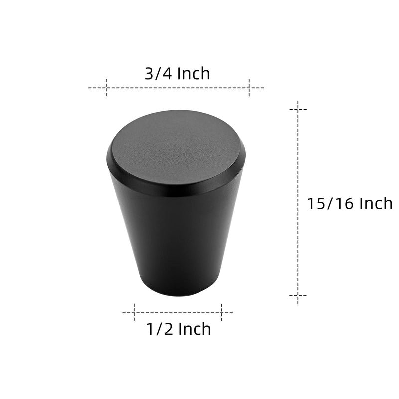  [AUSTRALIA] - Ravinte 1 Pack 3/4 inch Kitchen Cabinet Knobs Drawer Knobs Dresser Knobs Matte Black Knobs Drawer Pulls Door Knobs Dresser Drawer Handles Knobs for Dresser Drawers