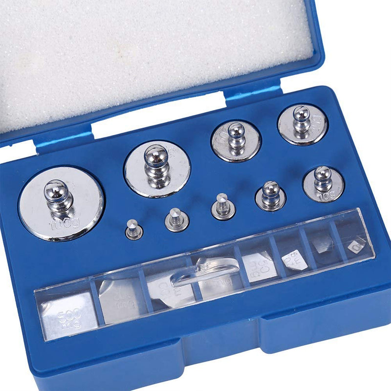  [AUSTRALIA] - Calibration weights set, ANGGREK 17 pieces stainless steel calibration weights set 10mg 100g calibration weights precision calibration gram scales weight set for digital jewelry scales science laboratory